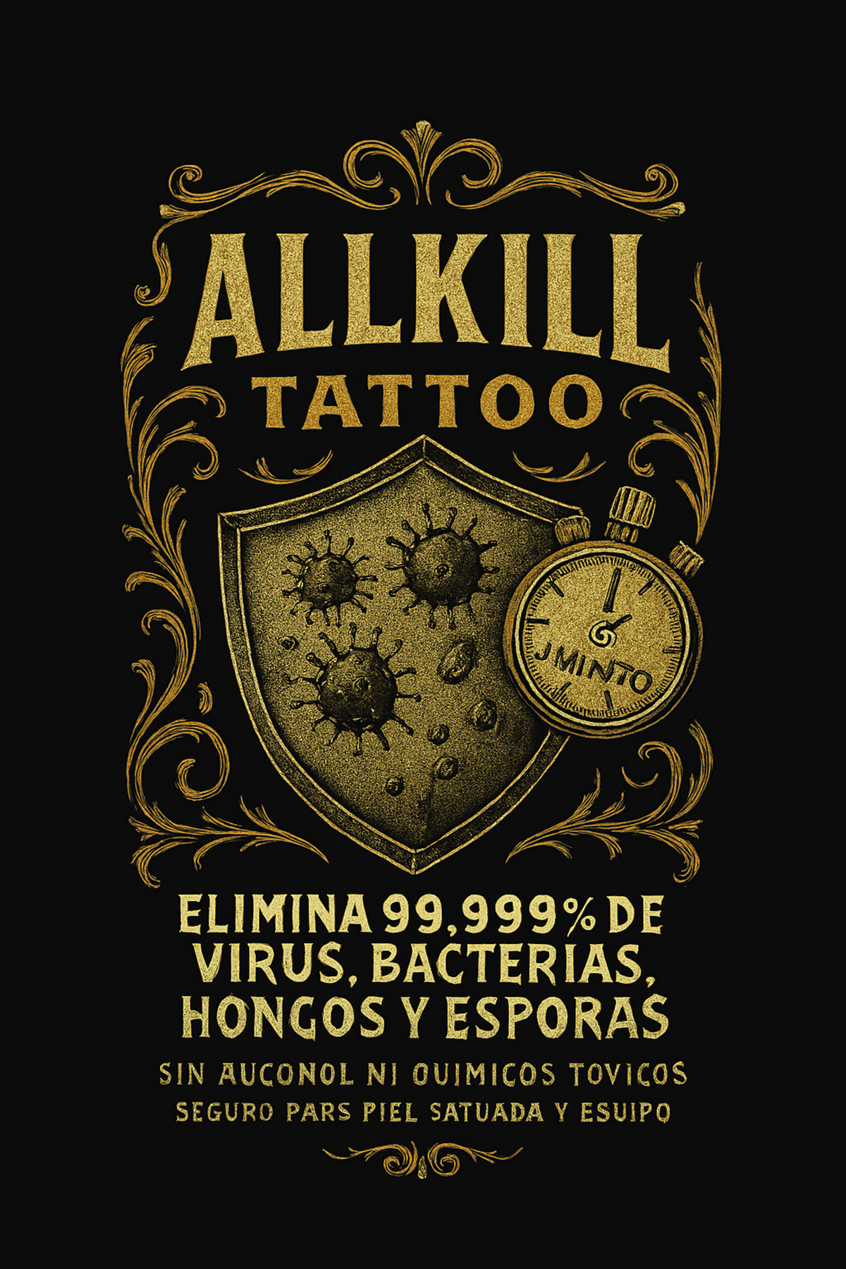 ALLKILL® Tattoo etiqueta profesional