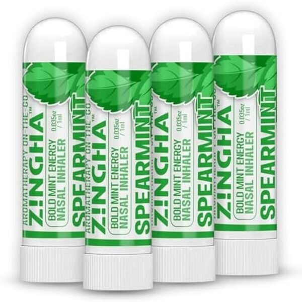 Z!NGHA Bold Mint Energy: Inhalador Nasal Natural (4 x 1ml) – ¡Frescura y Energía al Instante!