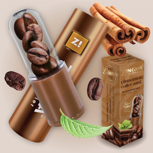 Z!NGHA Coffee Beans Mint Series: Inhalador Nasal Natural 2g - ¡Energía y Frescura al Instante!