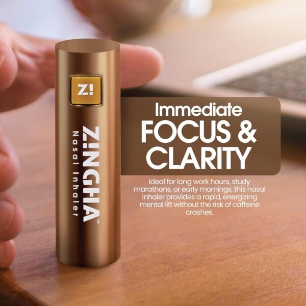 Z!NGHA Coffee Beans Mint Series: Inhalador Nasal Natural 2g - ¡Energía y Frescura al Instante!