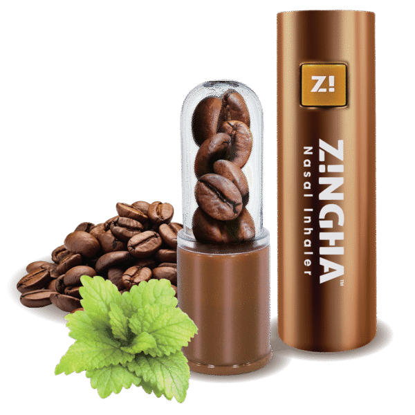 Z!NGHA Coffee Beans Mint Series: Inhalador Nasal Natural 2g - ¡Energía y Frescura al Instante!