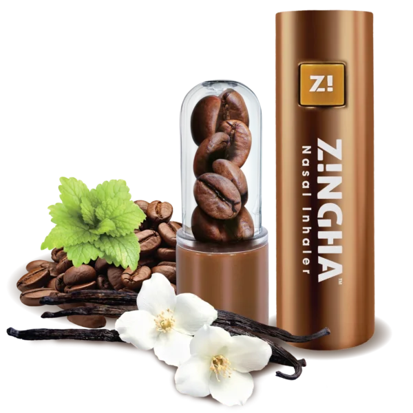 Z!NGHA Coffee Beans Mint Series: Inhalador Nasal Natural 2g - ¡Energía y Frescura al Instante!