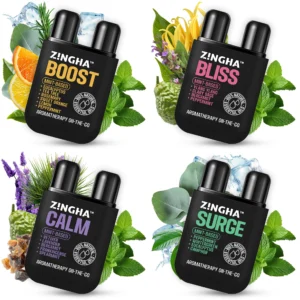 🌿 Z!NGHA Doble Serie Esencias – Bienestar Emocional en Cada Inhalación 100% Natural y Organico 2ml