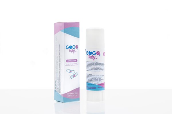 GOGO baby Árnica Stick Ungüento para Golpes. El #1 | 1-Pz 20g + 10% GRATIS | 22g Peso Neto