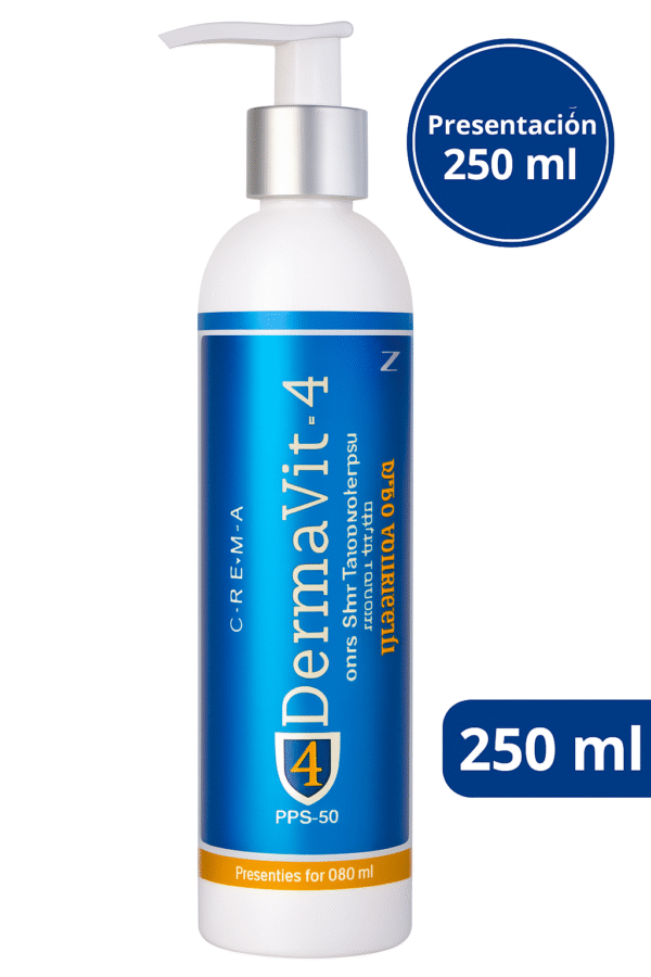 DermaVit4®️ Crema Protectora, Hipoalergénica y Antiséptica con Protector Solar FPS50