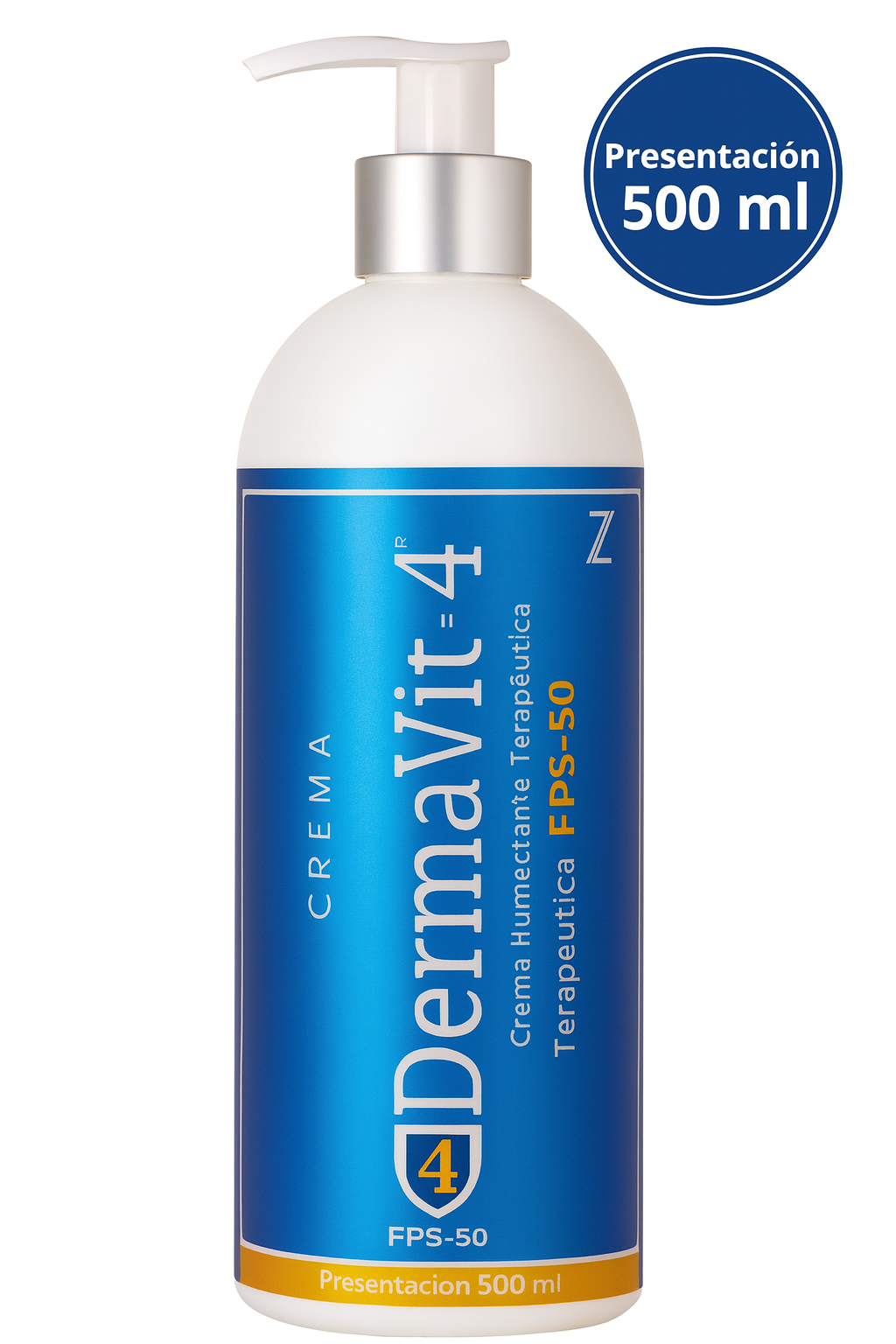 DermaVit4®️ Crema Protectora, Hipoalergénica y Antiséptica con Protector Solar FPS50