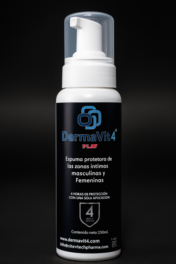 DermaVit4 Play Espuma Dermoprotectora Para las Zonas Íntimas Externas