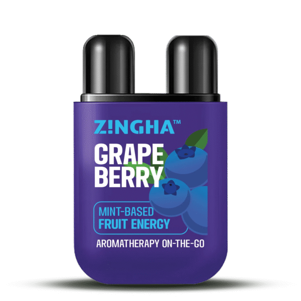ZINGHA Inhalador Doble Serie Frutales – Aromaterapia Natural con Energía de Frutas On the GO!! 2ml | el Original