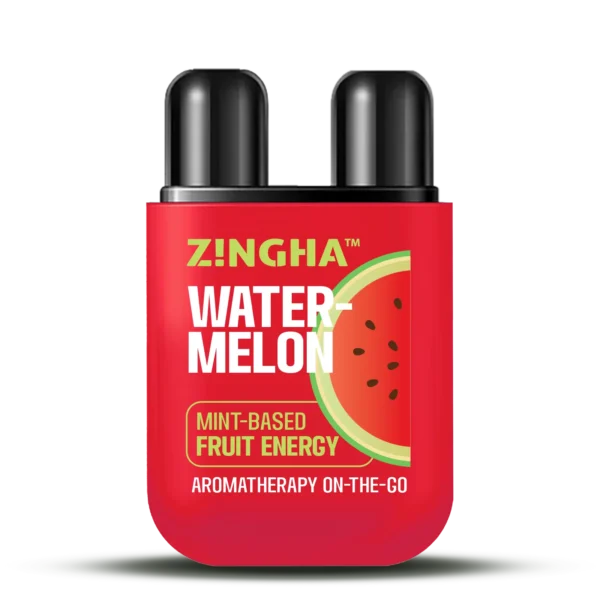 ZINGHA Inhalador Doble Serie Frutales – Aromaterapia Natural con Energía de Frutas On the GO!! 2ml | el Original