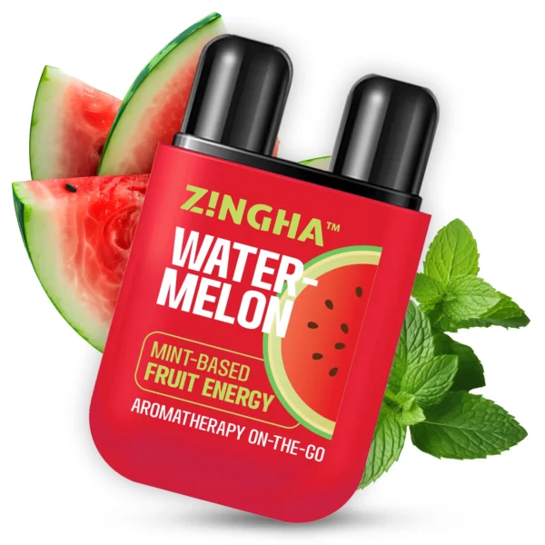ZINGHA Inhalador Doble Serie Frutales – Aromaterapia Natural con Energía de Frutas On the GO!! 2ml | el Original