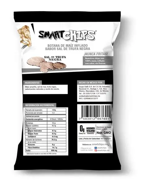 SMARTCHIPS SABOR SAL DE TRUFA 25GR
