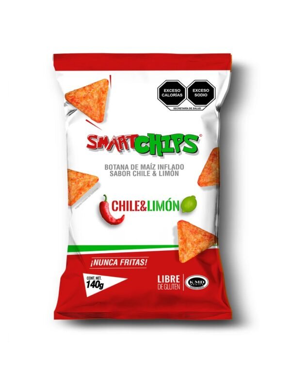 SMARTCHIPS SABOR CHILE LIMON 140GR