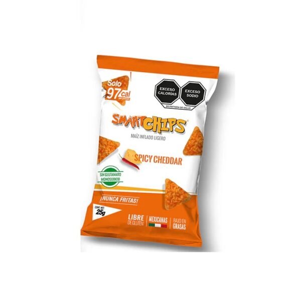 SMARTCHIPS SABOR QUESO CHEDAR 25GR