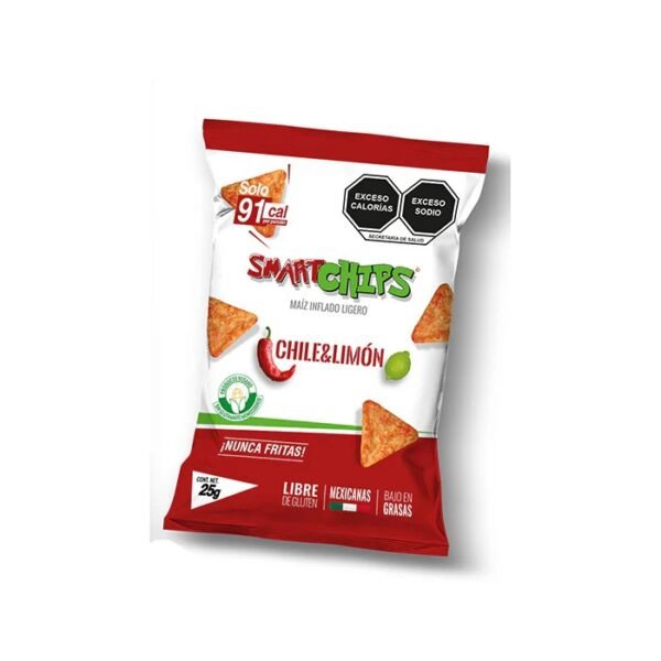 SMARTCHIPS SABOR CHILE LIMON 25GR