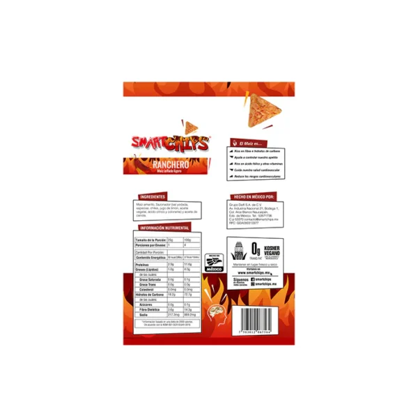 SMARTCHIPS SABOR RANCHERO 25GR